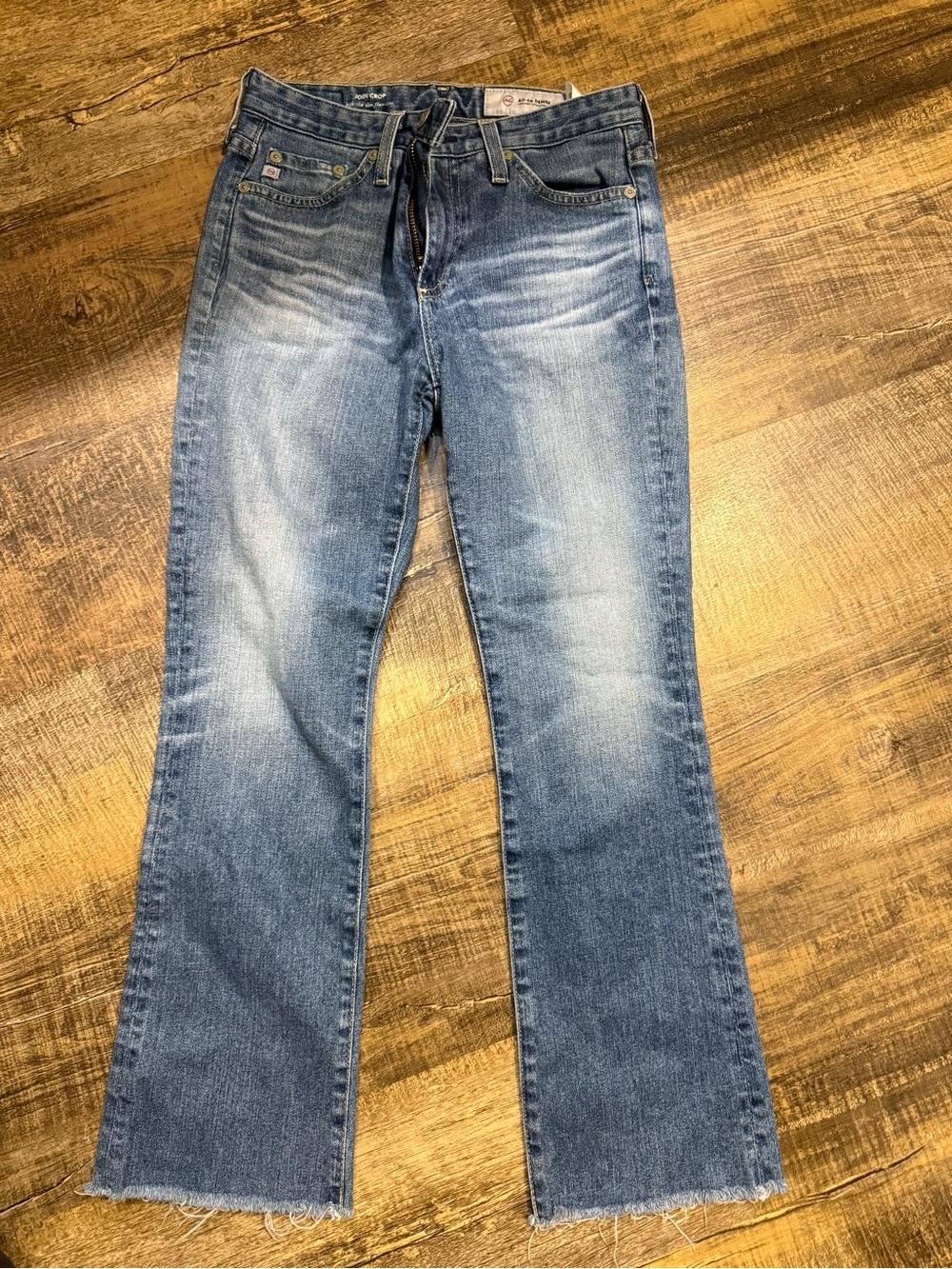 AG Adriano Goldschmied Jodi crop Light Blue Flared Jeans
